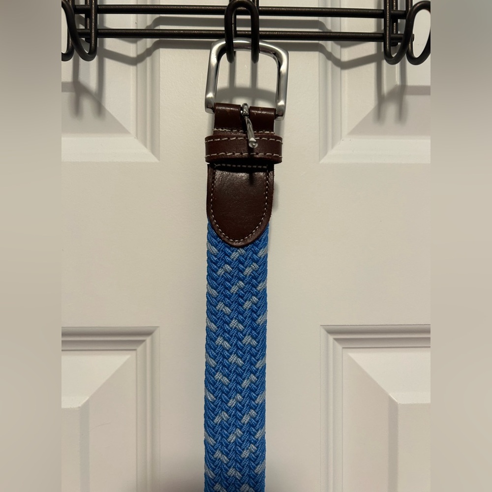 Blue and Brown Bungee Men's Belt